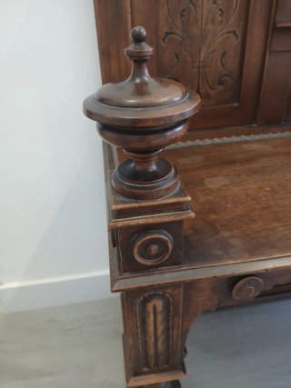 Escaño antiguo madera para restaurar