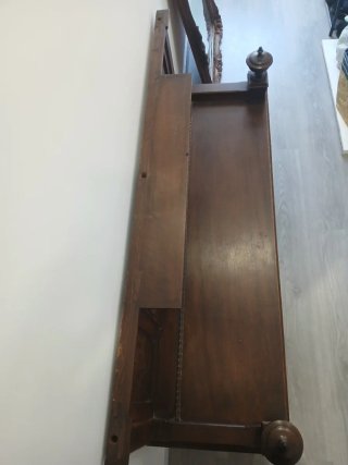 Escaño antiguo madera para restaurar