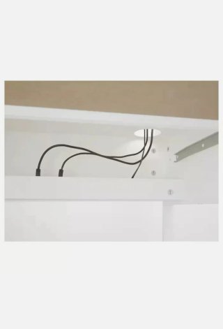 Escritorio Ikea blanco con cajón