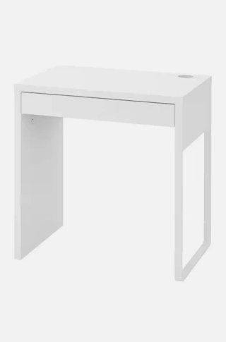 Escritorio Ikea blanco con cajón
