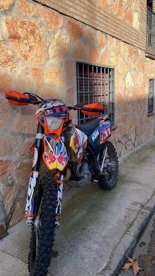 KTM Moto 250CC Enduro/Motocross Naranja/Roja