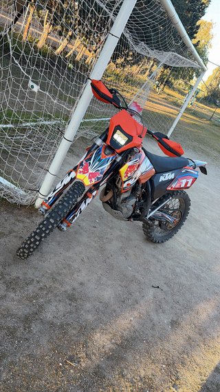 KTM Moto 250CC Enduro/Motocross Naranja/Roja
