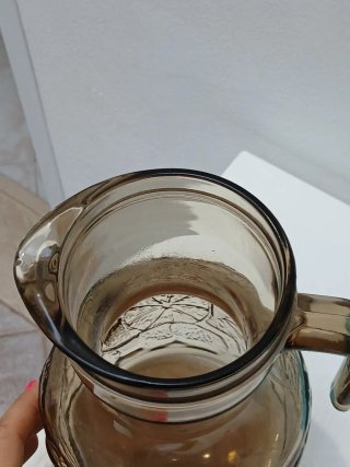 Coppia Caraffe Vintage Vetro Made in Italy