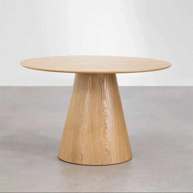 MESA DE COMEDOR REDONDA ROBLE Ø120 Cm ELENA