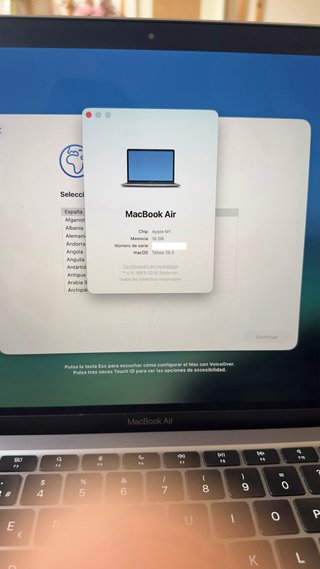 MacBook Air M1 16GB RAM 512GB