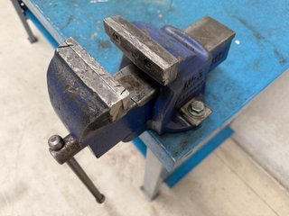 Banco de trabajo taller azul