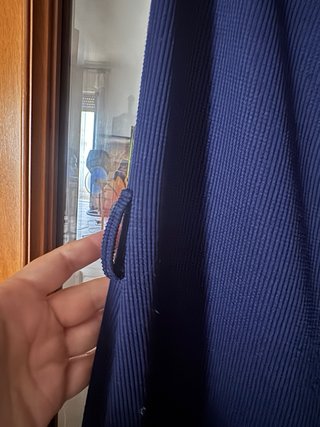 Abito Lisa Campione blu con borsa marrone