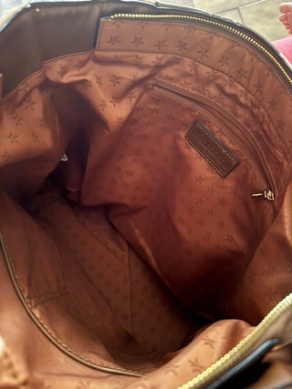 Abito Lisa Campione blu con borsa marrone
