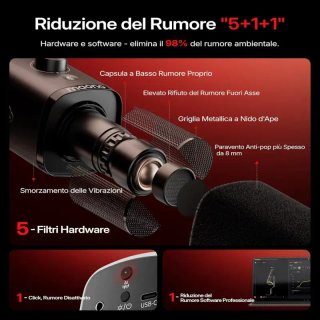 Maono PD100W microfono wireless gaming podcast