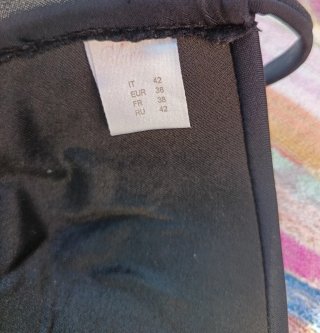 Reggiseno mare triangolo nero vintage