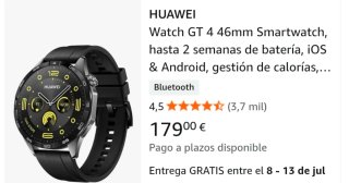HUAWEI Watch GT 4 46mm Negro Mate