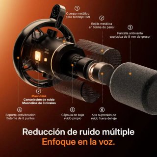 Maono microfono wireless gaming podcast USB XLR