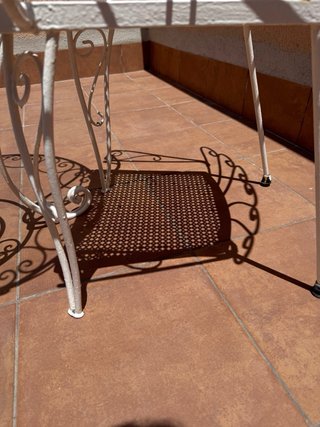 Mesa y 2 Sillas Terraza Metal