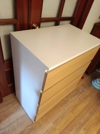 Cómoda Ikea Malm Madera Clara