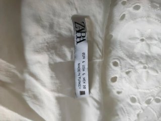Vestido blanco Zara