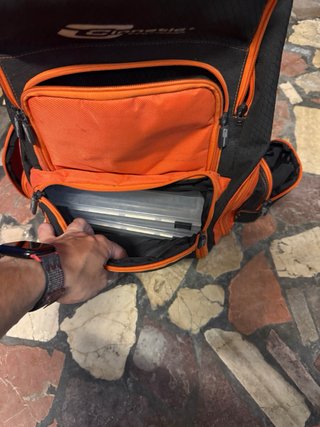 Mochila Cinnetic Pesca Negra/Naranja
