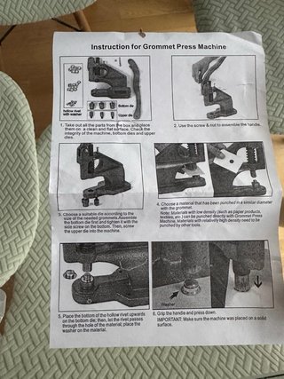 Prensa Ojales Manual + Ojales