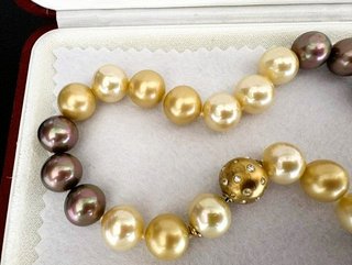 Collar Vintage Perlas Majorica Multicolor