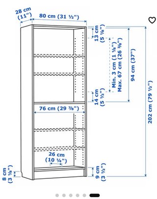 Librería BILLY IKEA Negra Madera