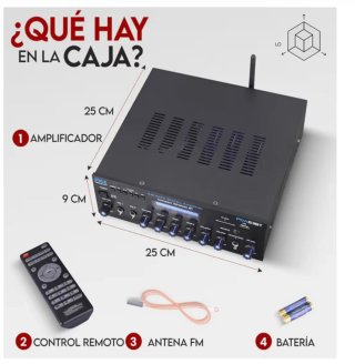 Amplificador Karaoke Pyle PDA63BT Negro