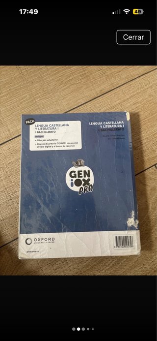 Lengua castellana y literatura I. Libro del est...