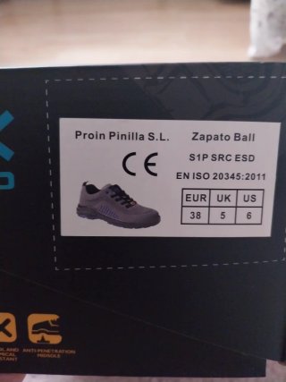 Zapatos de seguridad mujer grises