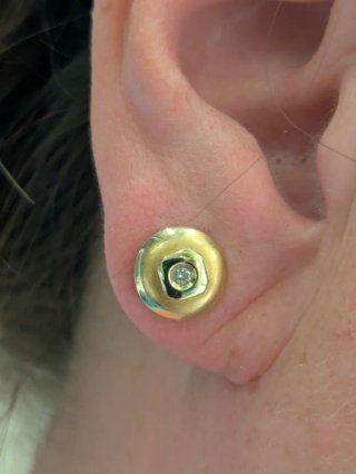 Pendientes Oro 18k con Diamantes