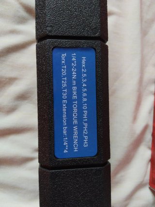 Llave dinamométrica 2-24 Nm + 15Pcs