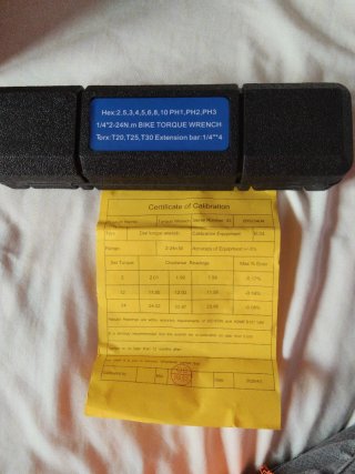 Llave dinamométrica 2-24 Nm + 15Pcs