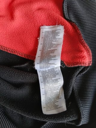 Adidas Felpa Zip XL 15-16y Nero Rosso