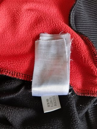 Adidas Felpa Zip XL 15-16y Nero Rosso