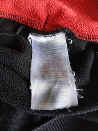 Adidas Felpa Zip XL 15-16y Nero Rosso