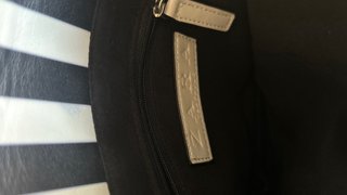 Bolso Zara Rayas Blanco y Negro