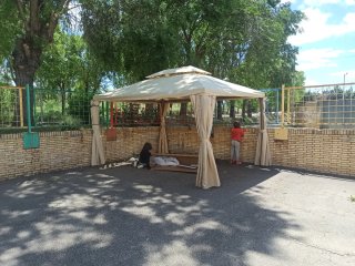 Cenador/Pérgola Beige