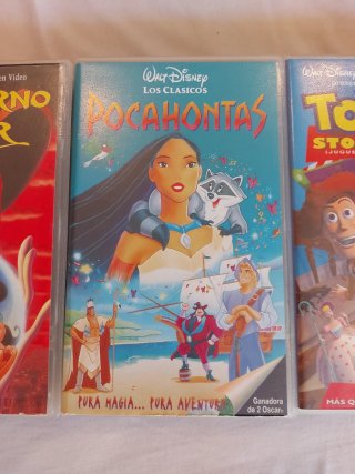 3 Películas VHS Disney (Español)