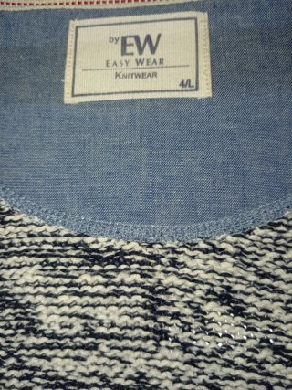 Rebeca blanco y gris Talla L Easywear