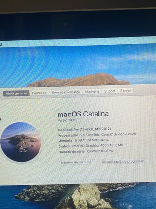 MacBook Pro 13 Mid 2012 Argento