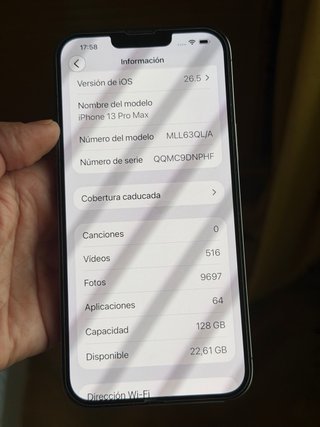 iPhone 13 Pro Max 128GB Grafito