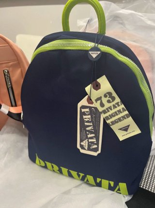 Mochila Privata Azul y Verde