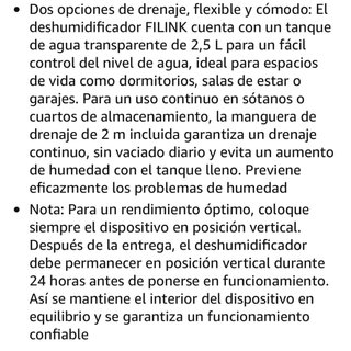 Deshumidificador FiLINK Blanco