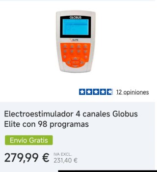 Electroestimulador Globus EMS Profesional