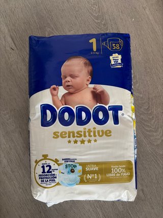 Pañales Dodot Talla 1 (2-5 kg) - 58 unidades