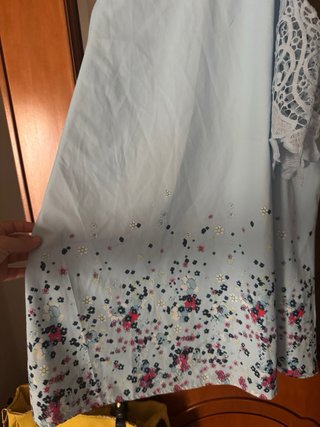 Liu Jo Canottiera/Camicetta Azzurra con Fiori