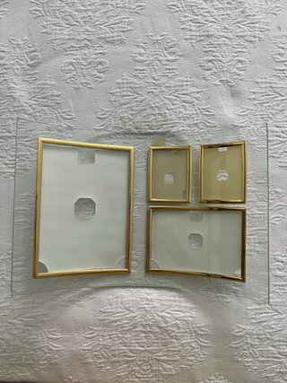 Marco de cristal para 4 fotos