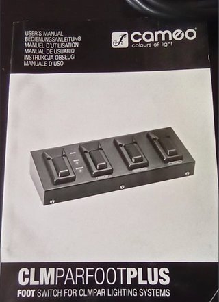 Cameo CLMPARFOOTPLUS Pedal Switch Luces