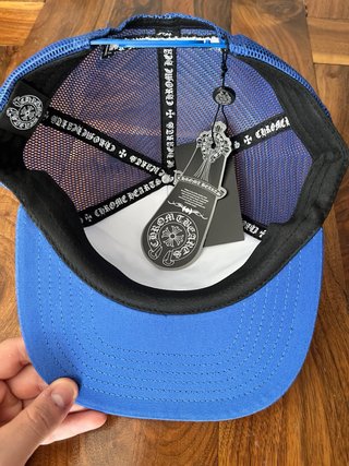Gorra Chrome Hearts Azul y Blanca