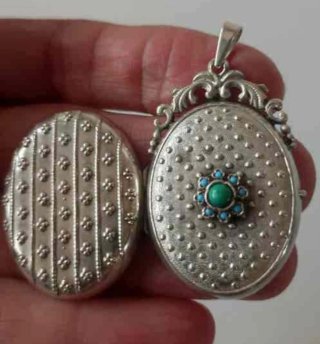 Relicario Vintage Plata de Ley