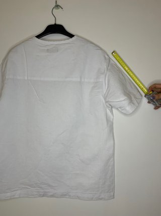 T-shirt Zara Lino Bianca Taglia M