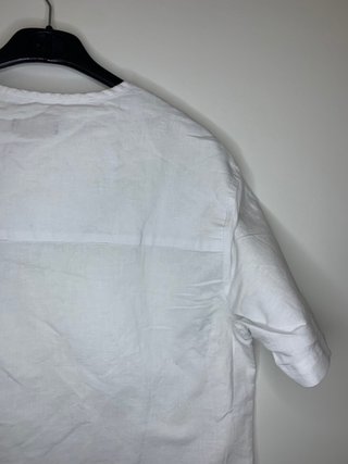 T-shirt Zara Lino Bianca Taglia M