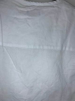 T-shirt Zara Lino Bianca Taglia M